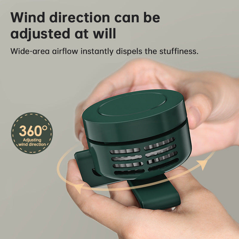 ClipBreeze Go — Wearable Clip-On Fan for Outdoor & Travel
