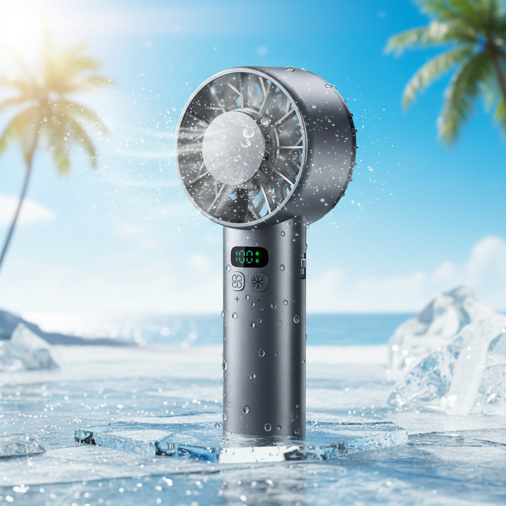 PocketBreeze — Foldable USB Handheld Fan for Heatwaves & Travel - Cooling Gadget - Cool Yourself