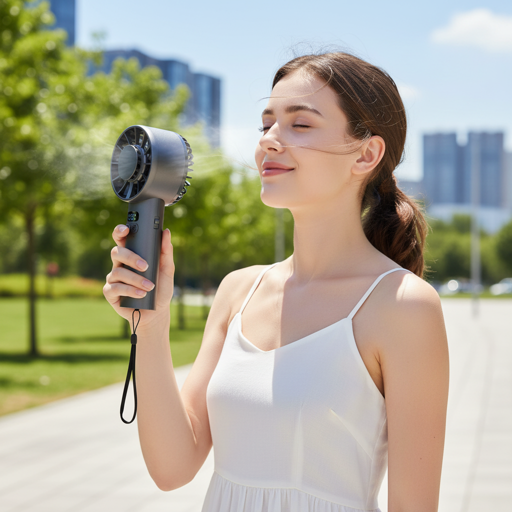 PocketBreeze — Foldable USB Handheld Fan for Heatwaves & Travel - Cooling Gadget - Cool Yourself